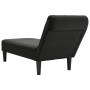 Sun lounger with pillow and right armrest in black fabric by , Daybeds - Ref: Foro24-4009767, Price: 126,40 €, Discount: %