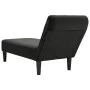 Sun lounger with pillow and right armrest in black fabric by , Daybeds - Ref: Foro24-4009767, Price: 124,99 €, Discount: %