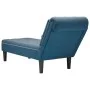 Deck chair with pillow and right armrest in blue velvet. by , Daybeds - Ref: Foro24-4009771, Price: 137,49 €, Discount: %