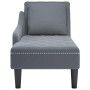 Deck chair with dark gray velvet pillow and right armrest. by , Daybeds - Ref: Foro24-4009773, Price: 143,26 €, Discount: %
