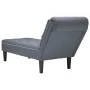 Deck chair with dark gray velvet pillow and right armrest. by , Daybeds - Ref: Foro24-4009773, Price: 153,08 €, Discount: %