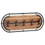 Wall-mounted coat rack with 5 solid mango wood hooks by , Hat and coat racks - Ref: Foro24-4013507, Price: 52,79 €, Discount: %