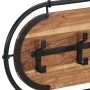 Wall-mounted coat rack with 5 solid mango wood hooks by , Hat and coat racks - Ref: Foro24-4013507, Price: 52,79 €, Discount: %