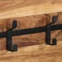 Wall-mounted coat rack with 5 solid mango wood hooks by , Hat and coat racks - Ref: Foro24-4013507, Price: 52,79 €, Discount: %