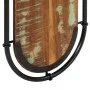Wall-mounted coat racks with 4 hooks, 2 units, made of solid recycled wood. by , Hat and coat racks - Ref: Foro24-4013505, Pr...