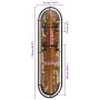 Wall-mounted coat racks with 4 hooks, 2 units, made of solid recycled wood. by , Hat and coat racks - Ref: Foro24-4013505, Pr...