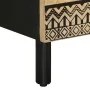Solid rough black mango wood bedside table 40x33.5x46 cm by , Nightstands - Ref: Foro24-4018626, Price: 74,67 €, Discount: %