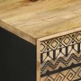 Solid rough black mango wood bedside table 40x33.5x46 cm by , Nightstands - Ref: Foro24-4018624, Price: 59,48 €, Discount: %