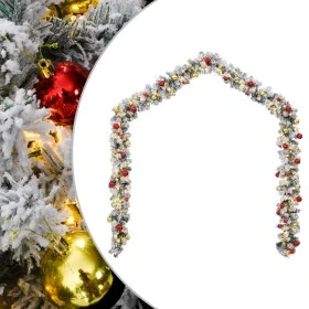 Weihnachtskranz mit grünen PVC-Kugeln und LED-Lichtern, 20 m von , Weihnachtsbeleuchtung - Ref: Foro24-4019674, Preis: 85,18 ...