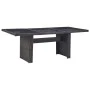 Black synthetic rattan glass garden dining table 200x100x74 cm by vidaXL, Garden tables - Ref: Foro24-310145, Price: 201,63 €...