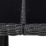 Black synthetic rattan glass garden dining table 200x100x74 cm by vidaXL, Garden tables - Ref: Foro24-310145, Price: 248,51 €...