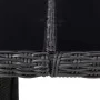 Black synthetic rattan glass garden dining table 200x100x74 cm by vidaXL, Garden tables - Ref: Foro24-310145, Price: 201,63 €...