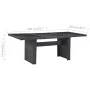 Black synthetic rattan glass garden dining table 200x100x74 cm by vidaXL, Garden tables - Ref: Foro24-310145, Price: 201,63 €...