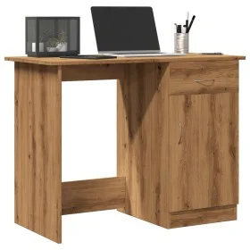 Ingenieurholzschreibtisch Eiche Handwerker 100x50x76 cm von , Schreibtische - Ref: Foro24-855955, Preis: 90,33 €, Rabatt: %