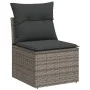 Set de sofás de jardín con cojines 9 pzas ratán sintético gris von , Gartensets - Ref: Foro24-3325346, Preis: 528,02 €, Rabat...