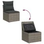 Set de sofás de jardín con cojines 9 pzas ratán sintético gris von , Gartensets - Ref: Foro24-3325346, Preis: 528,02 €, Rabat...