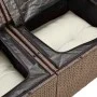Garden sofa set 4 pieces with brown synthetic rattan cushions by , Garden sets - Ref: Foro24-3325359, Price: 274,17 €, Discou...