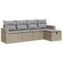 Garden sofa set with 5-piece synthetic rattan beige cushions by , Garden sets - Ref: Foro24-3325365, Price: 346,23 €, Discoun...