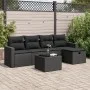 Set de sofás de jardín 6 piezas y cojines ratán sintético negro de , Conjuntos de jardín - Ref: Foro24-3325371, Precio: 401,7...