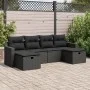 Set de sofás de jardín 6 piezas y cojines ratán sintético negro de , Conjuntos de jardín - Ref: Foro24-3325421, Precio: 395,0...