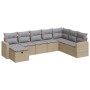 Garden sofa set with 8 pieces of synthetic beige rattan and cushions. by , Garden sets - Ref: Foro24-3325435, Price: 531,08 €...