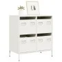 Kaltgewalzter weißer Stahlschrank 68x39x73,5 cm von , Sideboards - Ref: Foro24-851261, Preis: 99,51 €, Rabatt: %