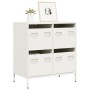 Kaltgewalzter weißer Stahlschrank 68x39x73,5 cm von , Sideboards - Ref: Foro24-851261, Preis: 101,25 €, Rabatt: %