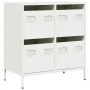 Kaltgewalzter weißer Stahlschrank 68x39x73,5 cm von , Sideboards - Ref: Foro24-851261, Preis: 99,51 €, Rabatt: %