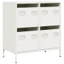 Kaltgewalzter weißer Stahlschrank 68x39x73,5 cm von , Sideboards - Ref: Foro24-851261, Preis: 101,25 €, Rabatt: %