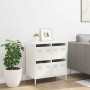 Kaltgewalzter weißer Stahlschrank 68x39x73,5 cm von , Sideboards - Ref: Foro24-851261, Preis: 101,25 €, Rabatt: %