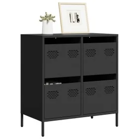 Cold-rolled black steel sideboard 68x39x73.5 cm by , Sideboards - Ref: Foro24-851256, Price: 94,23 €, Discount: %