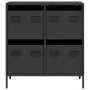Kaltgewalzter schwarzer Stahlschrank 68x39x73,5 cm von , Sideboards - Ref: Foro24-851256, Preis: 94,23 €, Rabatt: %