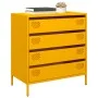 Cold-rolled steel sideboard in mustard yellow, 68x39x73.5 cm by , Sideboards - Ref: Foro24-851289, Price: 130,27 €, Discount: %