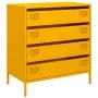 Cold-rolled steel sideboard in mustard yellow, 68x39x73.5 cm by , Sideboards - Ref: Foro24-851289, Price: 130,27 €, Discount: %