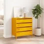 Cold-rolled steel sideboard in mustard yellow, 68x39x73.5 cm by , Sideboards - Ref: Foro24-851289, Price: 130,27 €, Discount: %