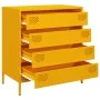 Cold-rolled steel sideboard in mustard yellow, 68x39x73.5 cm by , Sideboards - Ref: Foro24-851289, Price: 130,27 €, Discount: %