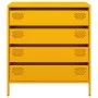 Cold-rolled steel sideboard in mustard yellow, 68x39x73.5 cm by , Sideboards - Ref: Foro24-851289, Price: 130,27 €, Discount: %