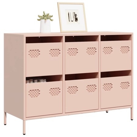 Kaltgewalzter Stahlschrank in Rosa 101,5x39x73,5 cm von , Sideboards - Ref: Foro24-851263, Preis: 134,37 €, Rabatt: %