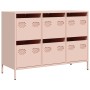 Kaltgewalzter Stahlschrank in Rosa 101,5x39x73,5 cm von , Sideboards - Ref: Foro24-851263, Preis: 134,37 €, Rabatt: %