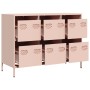 Kaltgewalzter Stahlschrank in Rosa 101,5x39x73,5 cm von , Sideboards - Ref: Foro24-851263, Preis: 134,37 €, Rabatt: %