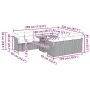 Gartensofa-Set 11-teilig mit beigen Polstern aus synthetischem Rattan von , Gartensets - Ref: Foro24-3326978, Preis: 748,97 €...