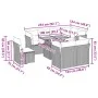 Garden sofa set with 9-piece synthetic rattan gray cushions by , Garden sets - Ref: Foro24-3326944, Price: 600,16 €, Discount: %