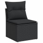 Garden sofa set with 9-piece black synthetic rattan cushions by , Garden sets - Ref: Foro24-3326904, Price: 636,54 €, Discoun...