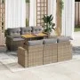 Garden set with 7 pieces of sofas and beige synthetic rattan cushions. by , Garden sets - Ref: Foro24-3326999, Price: 592,05 ...
