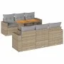 Garden set with 7 pieces of sofas and beige synthetic rattan cushions. by , Garden sets - Ref: Foro24-3326999, Price: 592,05 ...