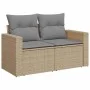 Garden set with 7 pieces of sofas and beige synthetic rattan cushions. by , Garden sets - Ref: Foro24-3326999, Price: 592,05 ...