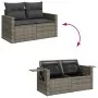 Garden sofa set with 5-piece synthetic rattan gray cushions by , Garden sets - Ref: Foro24-3327098, Price: 356,37 €, Discount: %
