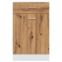 Unterschrank Schublade Eiche Handwerker 50x46x81,5 cm von , Küchenschränke - Ref: Foro24-856087, Preis: 91,69 €, Rabatt: %