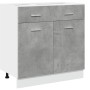 Lower cabinet with gray concrete plywood drawer 80x46x81.5cm by , Kitchen cabinets - Ref: Foro24-856091, Price: 90,52 €, Disc...