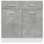 Unterschrank mit Schublade aus grauem Beton-Sperrholz 80x46x81,5cm von , Küchenschränke - Ref: Foro24-856091, Preis: 84,39 €,...